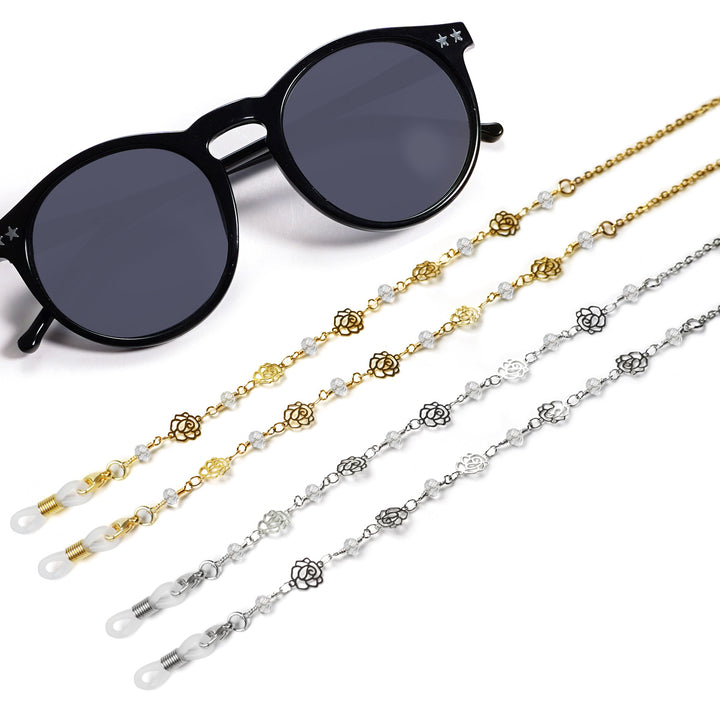 Decorative Floral Eyewear Chain Bowlift