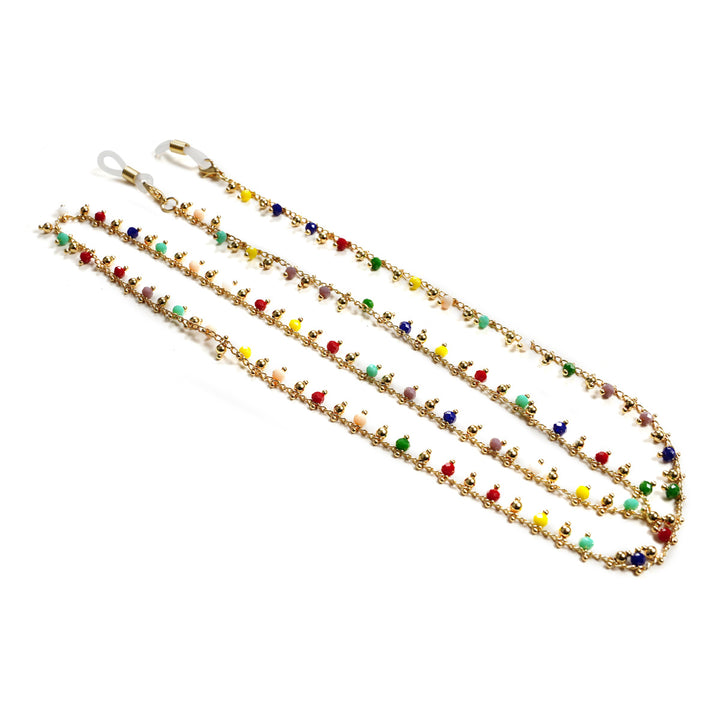 Colorful Beaded Eyewear Retainer Chain Bowlift