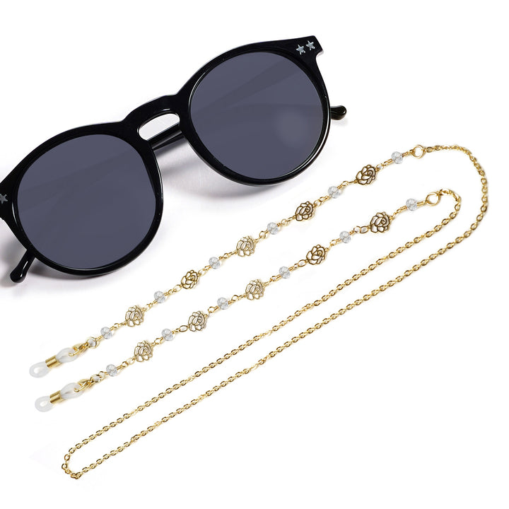 Decorative Floral Eyewear Chain Bowlift