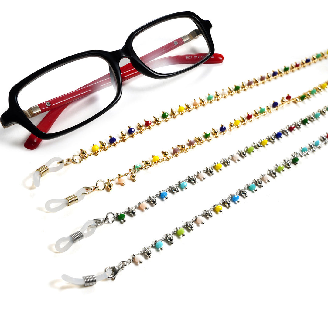 Colorful Beaded Eyewear Retainer Chain Bowlift