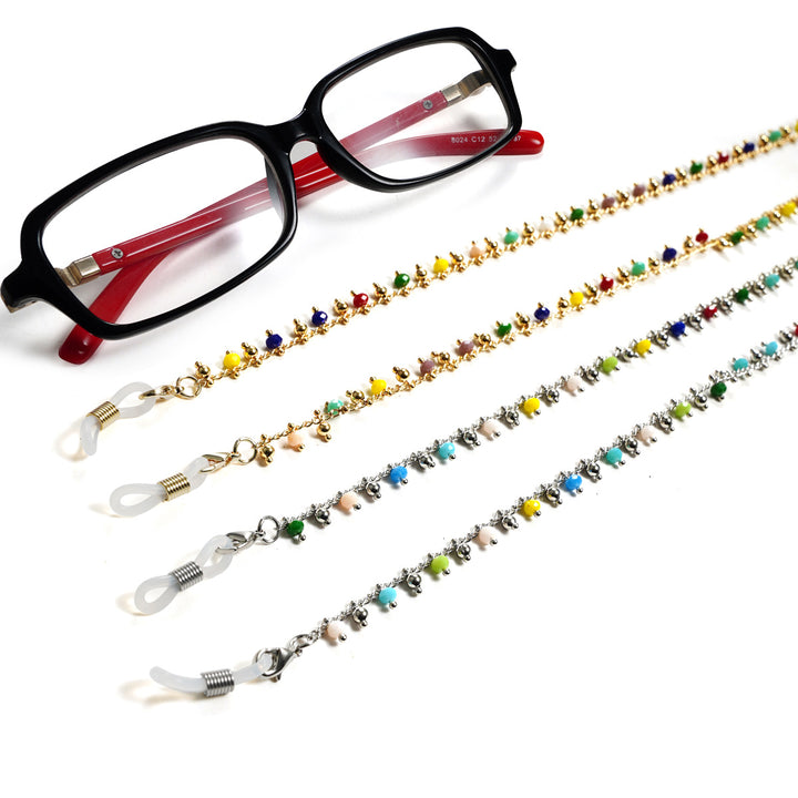 Colorful Beaded Eyewear Retainer Chain Bowlift
