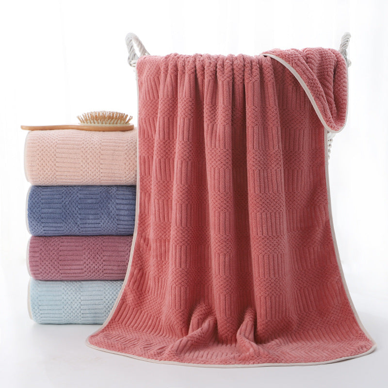 Premium Quick-Dry Microfiber Chevron Bath Sheet Bowlift