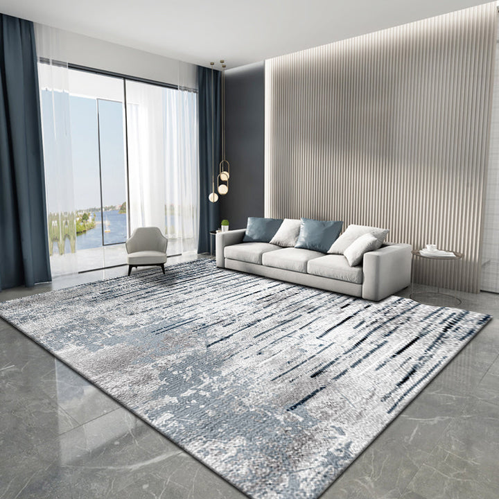 BowLift | Scandinavian Bedroom Rug Multicolor Abstract Printed Indoor Carpet Polyester Non-Slip Washable Area Rug