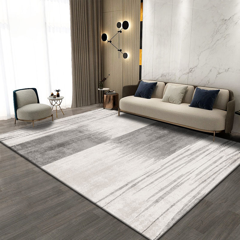 BowLift | Scandinavian Bedroom Rug Multicolor Abstract Printed Indoor Carpet Polyester Non-Slip Washable Area Rug