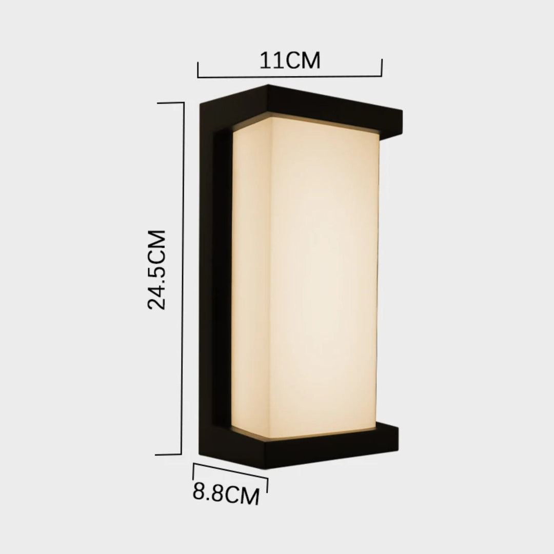 BowLift | LumeRadar | Modern LED outdoor wall light with IP65 & radar sensor