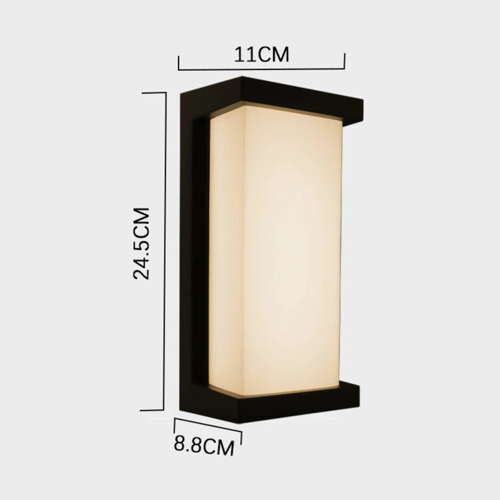 BowLift | LumeRadar | Modern LED outdoor wall light with IP65 & radar sensor