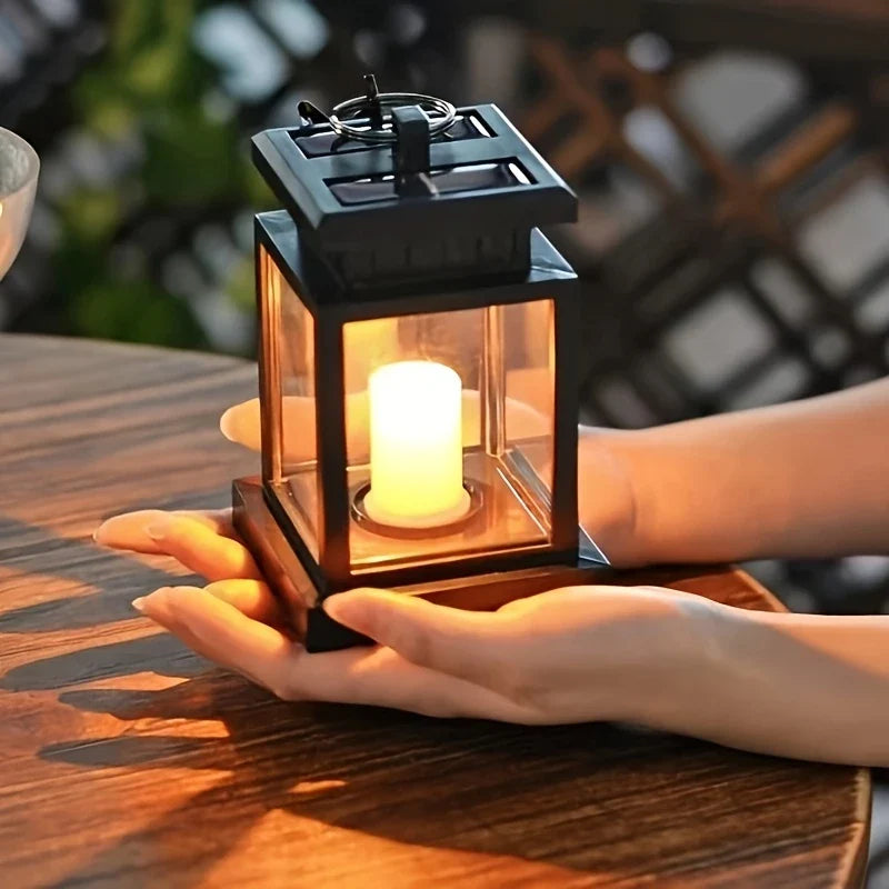 BowLift | Solar LED Lantern with Light Wire and Hanging Clip – Waterproof Garden Lighting for Terrace and Balcony