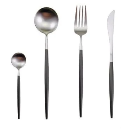 BowLift | 24-Piece Stainless Steel Gold-Silver Luxury Cutlery Set – RoyalGlow