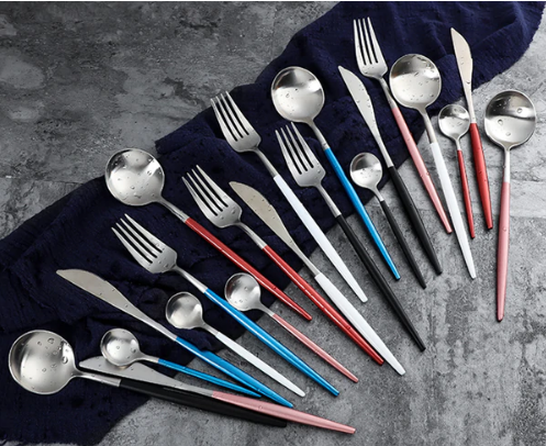 BowLift | 24-Piece Stainless Steel Gold-Silver Luxury Cutlery Set – RoyalGlow