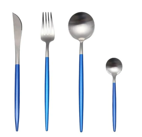 BowLift | 24-Piece Stainless Steel Gold-Silver Luxury Cutlery Set – RoyalGlow