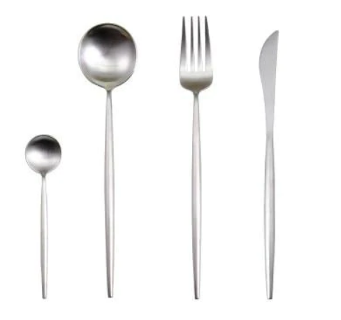 BowLift | 24-Piece Stainless Steel Gold-Silver Luxury Cutlery Set – RoyalGlow