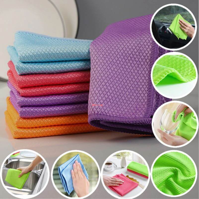 BowLift | Soft Touch Wonder Cloth – Stripe-Free Cleaning of Glass, Mirrors & Stainless Steel