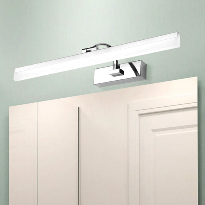 BowLift | Acrylic Slim Vanity Light Contemporary Style LED Chrome Finish Wall Lamp for Bathroom, 16"/19.5" Diameter