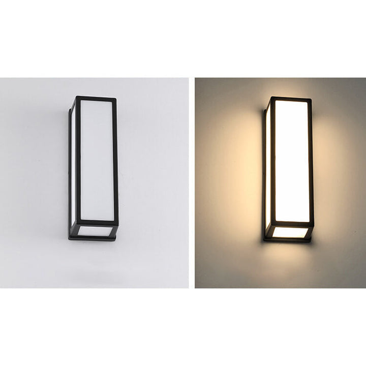 Modern Creative Geometry Aluminum Outdoor Waterproof LED Wall Sconce Lamp | Bowlift