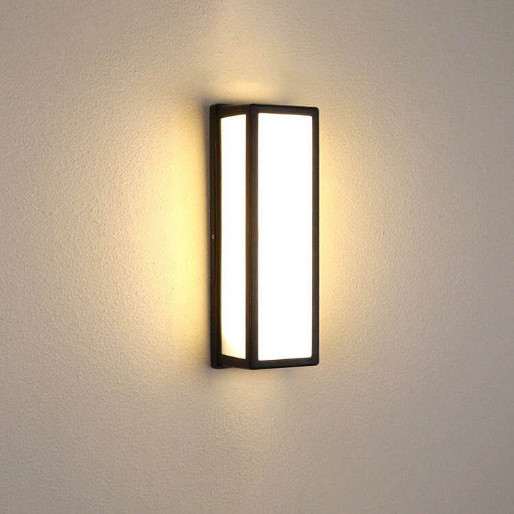 Modern Creative Geometry Aluminum Outdoor Waterproof LED Wall Sconce Lamp | Bowlift