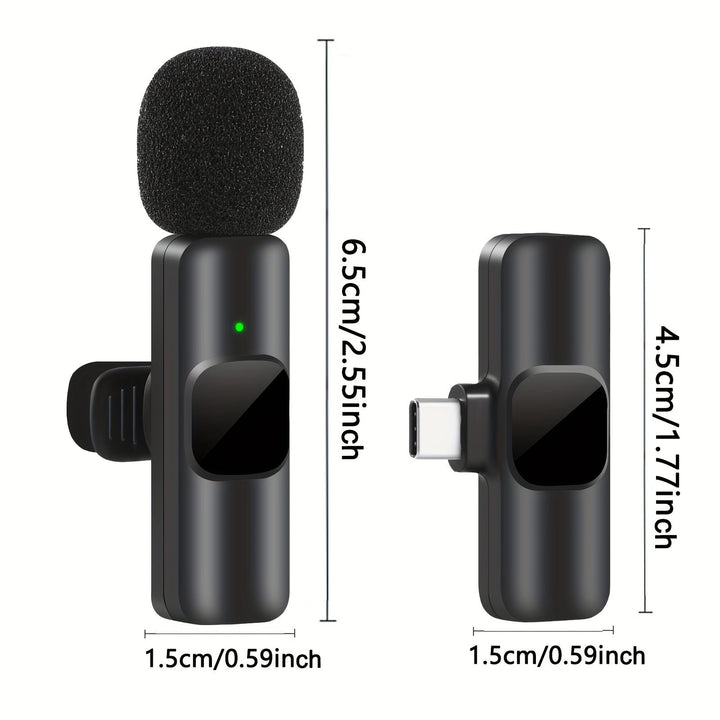 BowLift | Wireless Lavalier Microphone for Video Recordings and Livestreaming – Compact Design with High Sound Quality and USB-C Connection