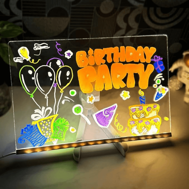 BowLift | Kiddli LED Drawing Board – Reusable Writing Board with Light Pen