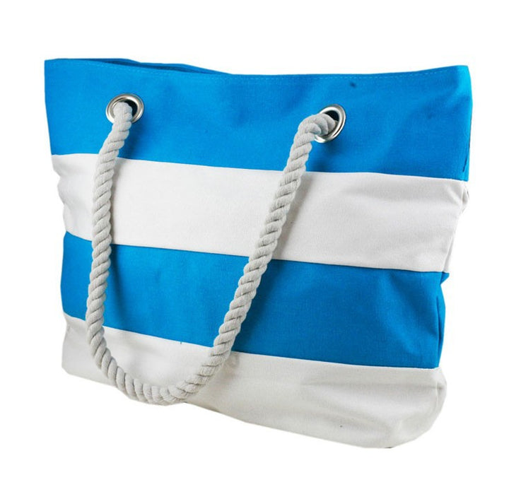 Stylish Beach Bag Made of Durable Canvas with Unique Rope Handle Bowlift