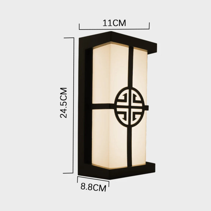 BowLift | LumeRadar | Modern LED outdoor wall light with IP65 & radar sensor