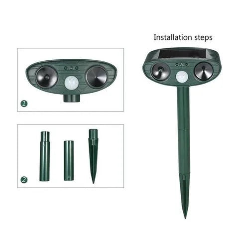 BowLift | Solar-Powered Ultrasonic Deer Repeller - Effective Deer Deterrent for Gardens & Yards in 48 Hours