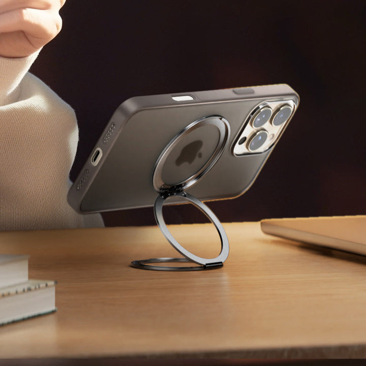 BowLift | LuxuraGrip Tri-Fold MagSafe Stand | Elegant 3-in-1 phone ring, stand, and grip for ultimate convenience