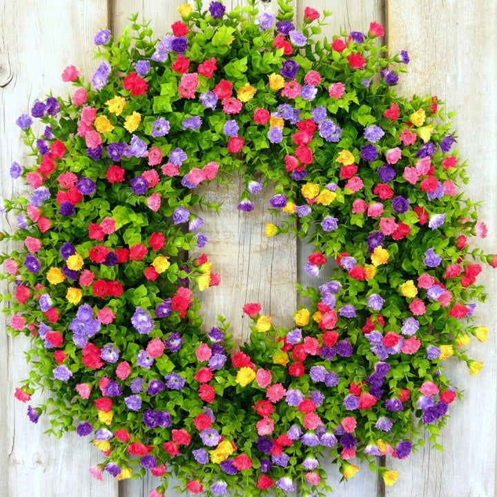 BowLift | BloomWreath Spring & Summer Front Door Wreath | Handmade Floral Grapevine Accent