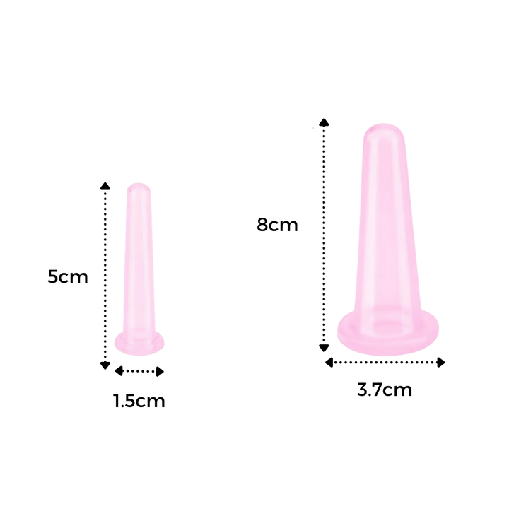 BowLift | 4 Silicone Cups for Facial Massage Cupping