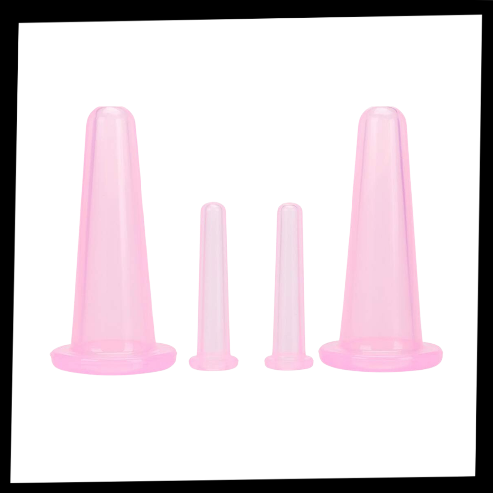 BowLift | 4 Silicone Cups for Facial Massage Cupping