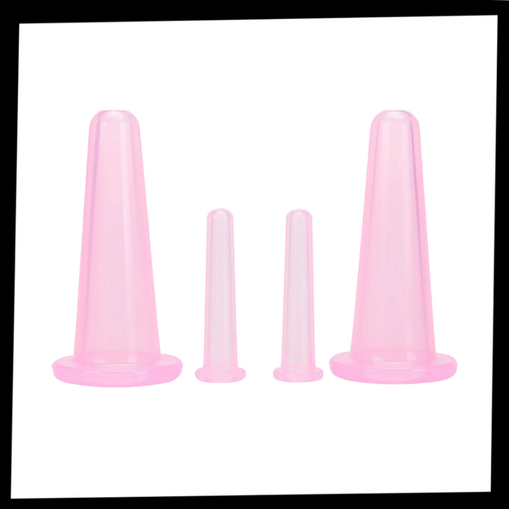 BowLift | 4 Silicone Cups for Facial Massage Cupping