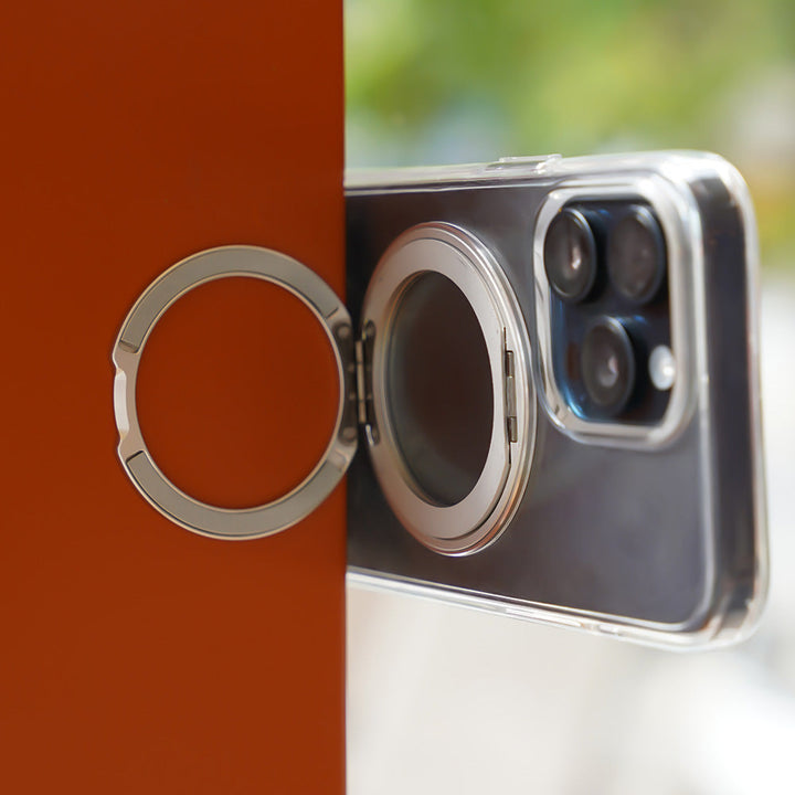 BowLift | LuxuraGrip Tri-Fold MagSafe Stand | Elegant 3-in-1 phone ring, stand, and grip for ultimate convenience