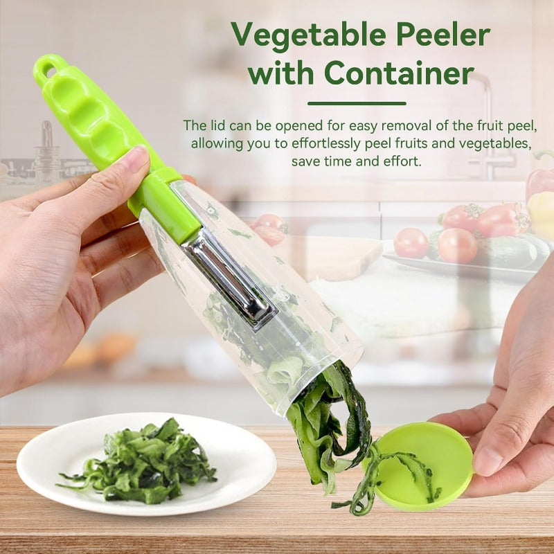 Vegetable Peeler with Container Bowlift