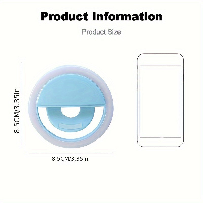 BowLift | LED Selfie Ring Light with Rechargeable Battery - Perfect Circle Lighting for Makeup and Photography, Compatible with Phones and Computers