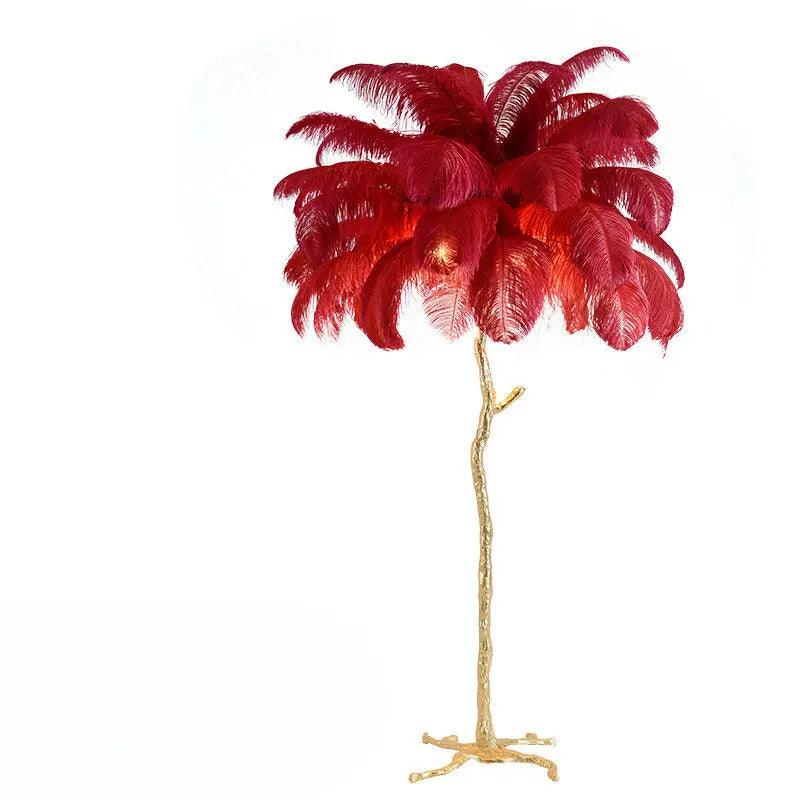 BowLift | LuxeOstral - Nordic Ostrich Feather Floor Lamp