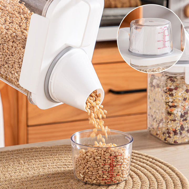 Cereal Dispenser Easy Flow Storage Jar Plastic Grocery Container | Bowlift