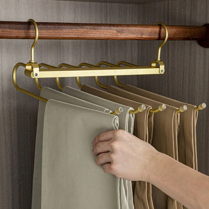 BowLift | Regal Gold Space-Saving Trouser Hanger