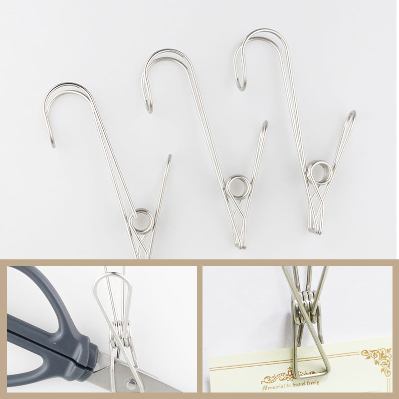 Stainless Steel Laundry Clips Hook Clip Bowlift