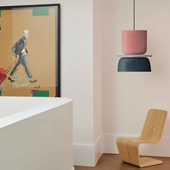 BowLift | Nordic Color Block Pendant Light Fixture - Modern Hanging Lamp for Kitchen & Dining Room