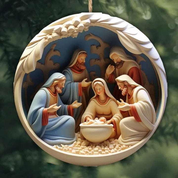 BowLift | Nativity Christmas ornament