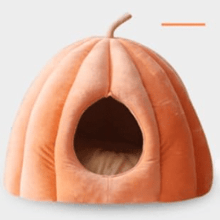 BowLift | Pumpkinpaws Cozy Pumpkin-shaped Cat Bed for winter comfort & halloween atmosphere