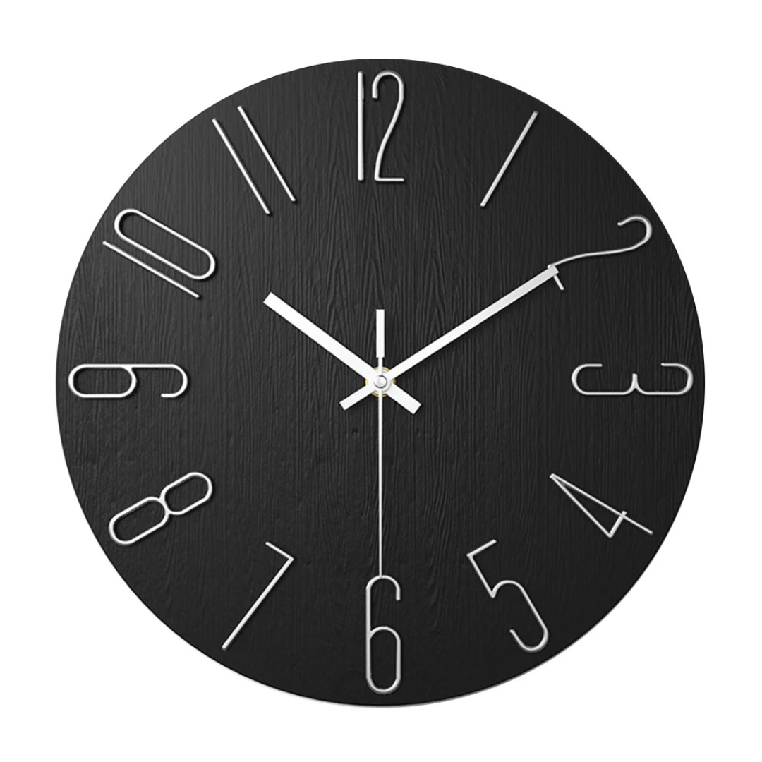 BowLift | Elegant | Modern wall clock for the living room 30 cm