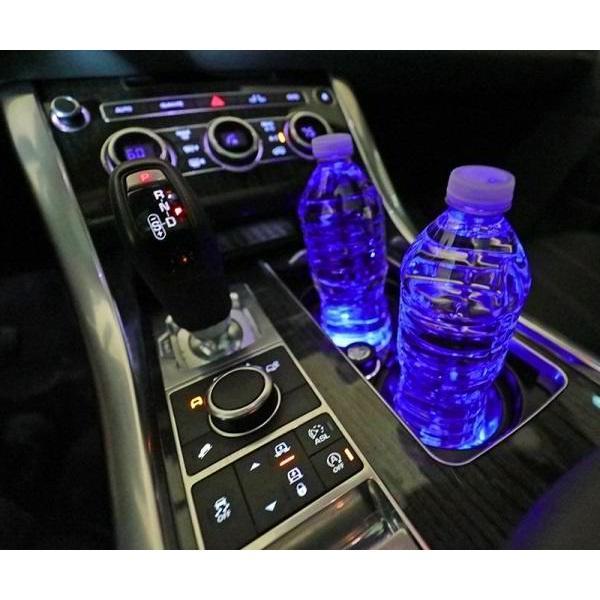 BowLift | Solar Powered LED Car Cup Holder Lights (2-Pack)