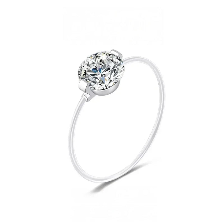 BowLift | S925 1-2 Carat Moissanite Invisible Band Ring
