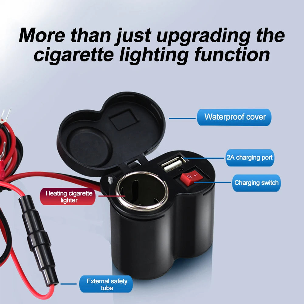 BowLift | Motorcycle Waterproof Handlebar USB Charger
