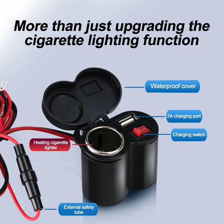 BowLift | Motorcycle Waterproof Handlebar USB Charger