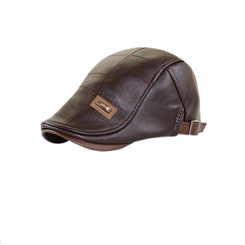 BowLift | ElderLux Plush Leather Beret | Cozy elegance for a warm winter experience