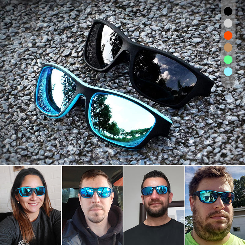 Outdoor sports sunglasses with glare-free polarized lens Bowlift