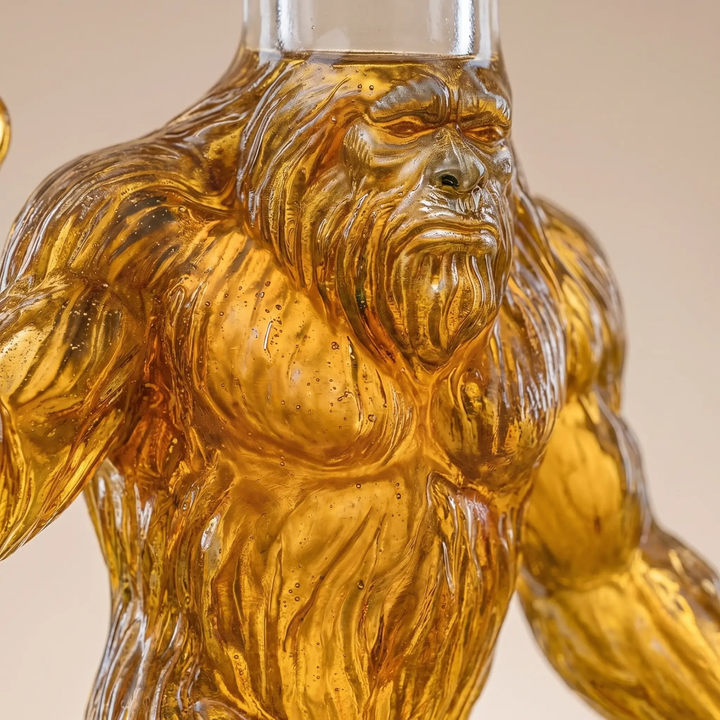BowLift | Whiskey Decanter Funny Bigfoot Glass Bottle