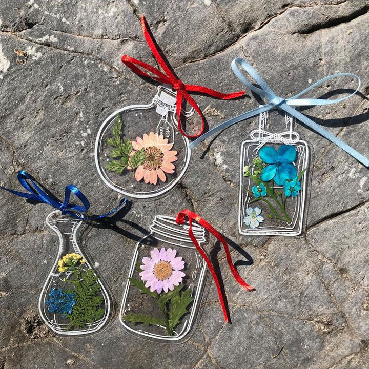 BowLift | Transparent dried flower bookmarks (30 pieces/set)