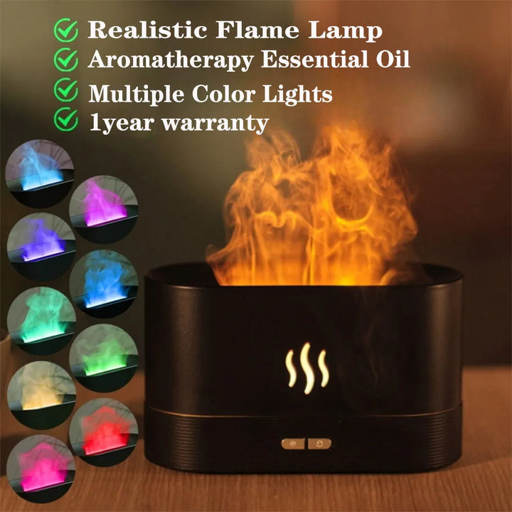 Electric Air Flame Humidifier Bowlift