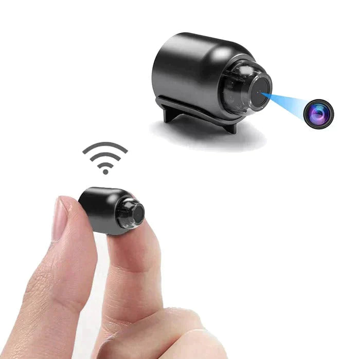 BowLift | 2-Pack Mini WiFi Security Camera | 1080P HD, 140° Wide-Angle, Night Vision, Motion Detection (32GB SD Included)
